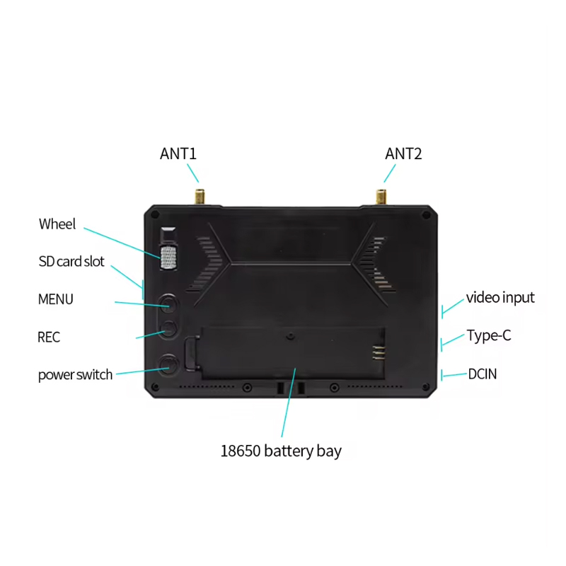 SKYZONE M5 FPV Monitor 5 Inch  - đánh giá và giá Drone Compass