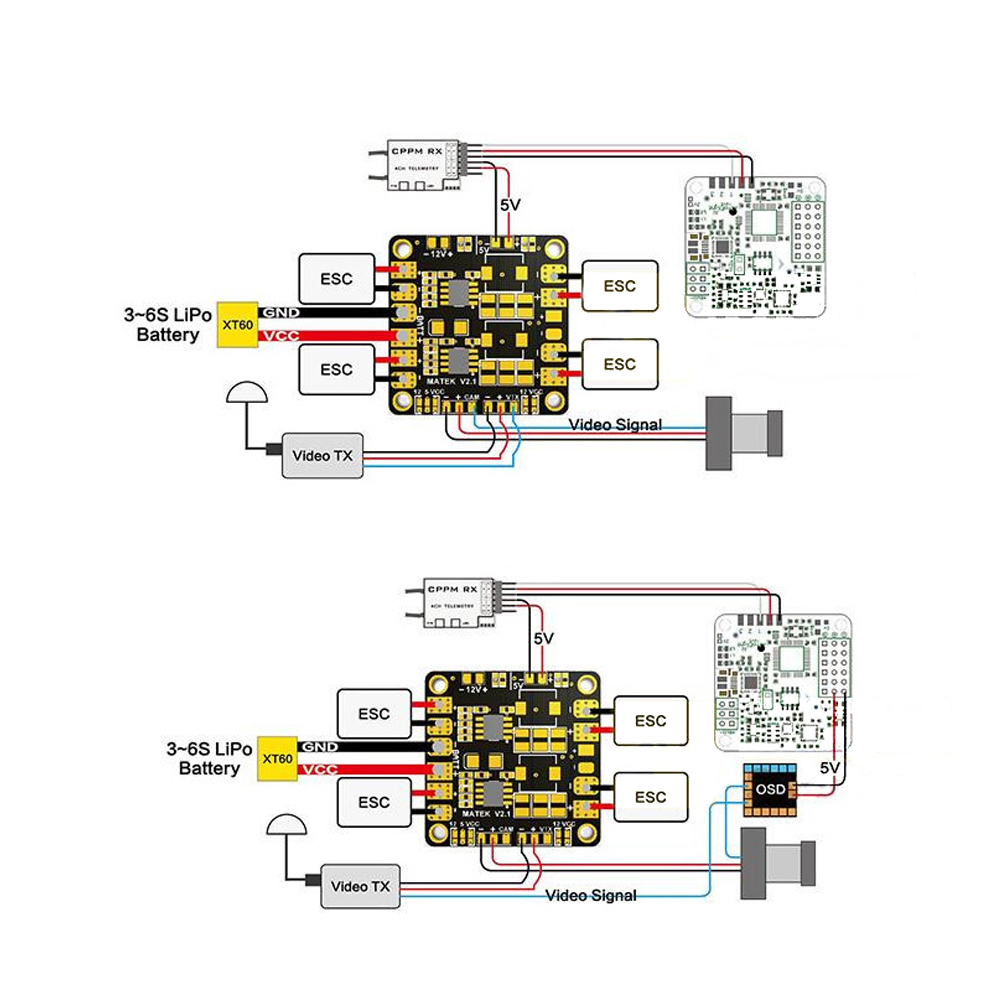 Mini  Power Hub Power Matek PD - đánh giá và giá Drone Power Distribution Board
